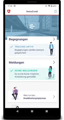 SwissCovid android App screenshot 2